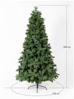 Искусственная ель «Барокко» (Литая+пвх) 240 см / 2.4 м