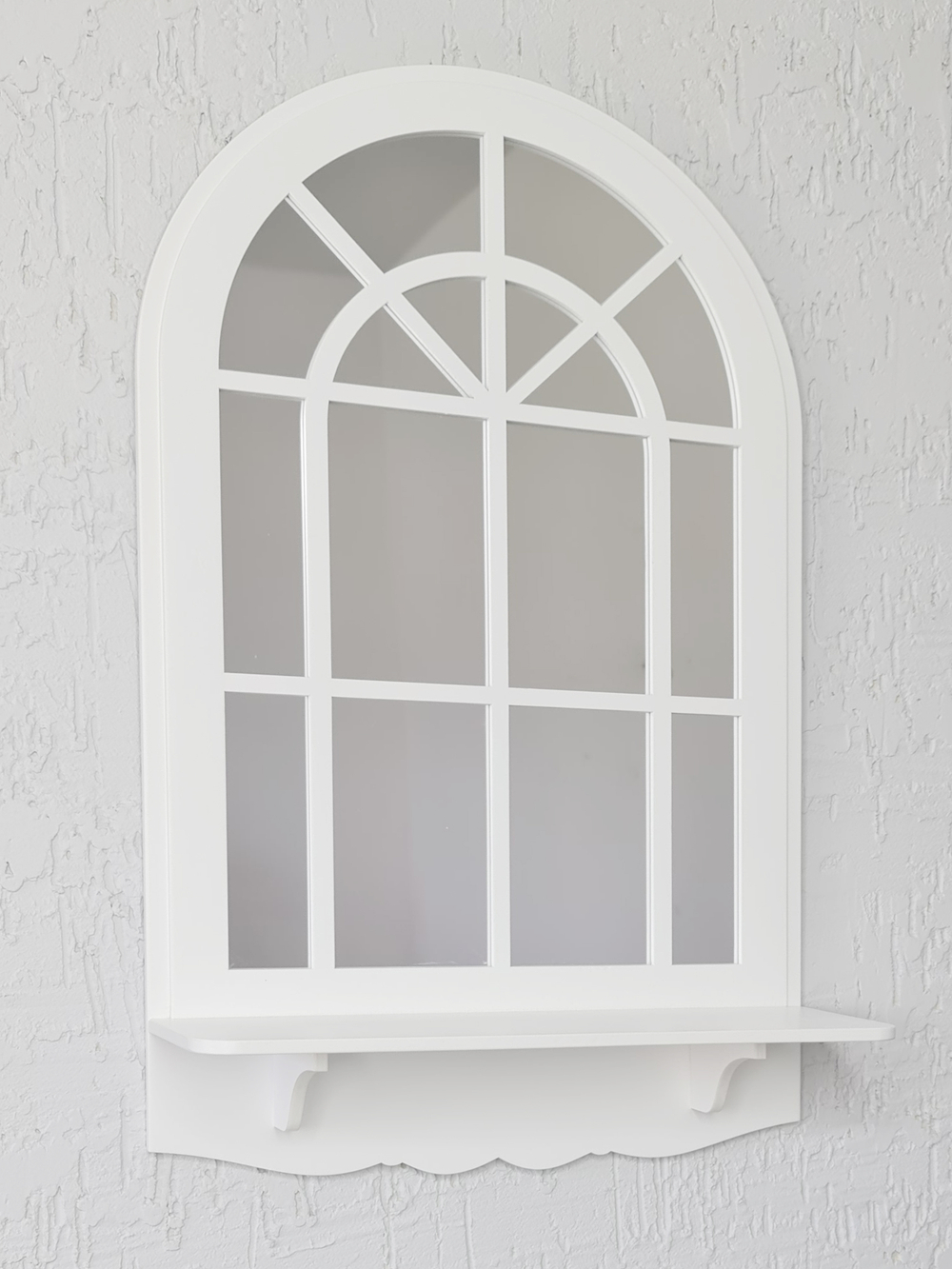 Декор для дома и интерьера зеркало настенное с полкой 30*50 см