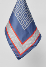 Шелковый платок "Орнамент1" BLUE 45x45