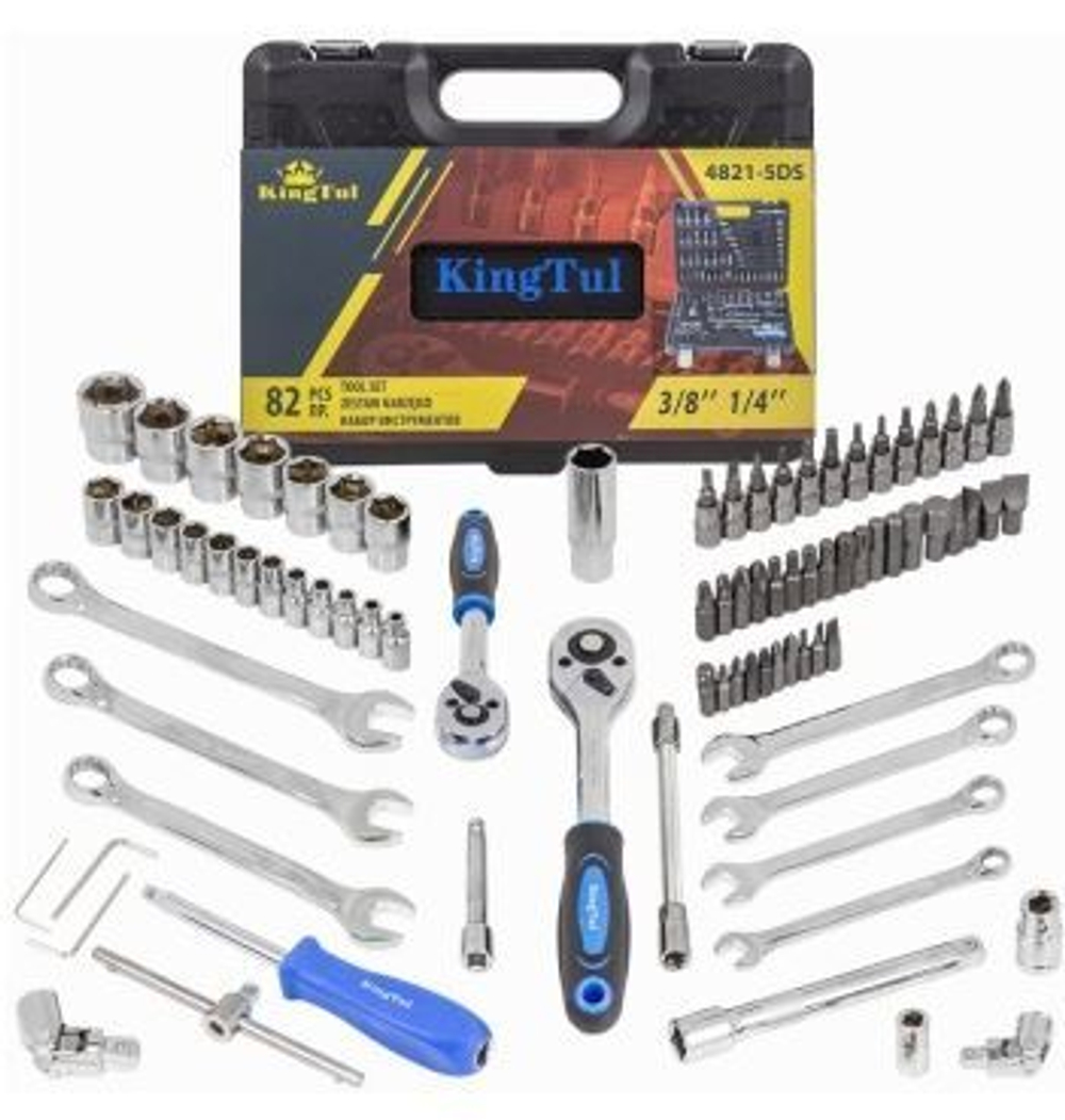 Набор инструмента  82пр KingTul (4821-5кт)  1/2 и 1/4 6гр