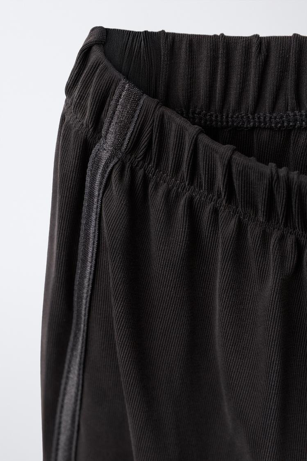 ZARA СПОРТИВНЫЕ БРЮКИ WIDE LEG, СЕРЫЙ