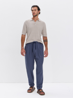 Штаны хлопковые с защипами