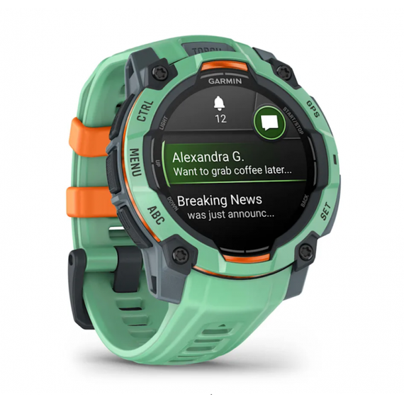 Garmin Instinct 3 AMOLED 45 мм Neo Tropic — умные часы с ярким экраном и GPS