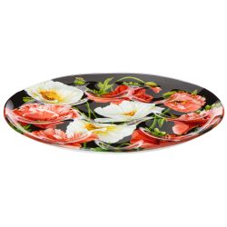 БЛЮДО ДЛЯ ЯИЦ КОЛЛЕКЦИЯ "МАКИ" 24,5*24,5*2 СМ МАЛ.УП.=6ШТ (МИН. ПАРТИЯ)