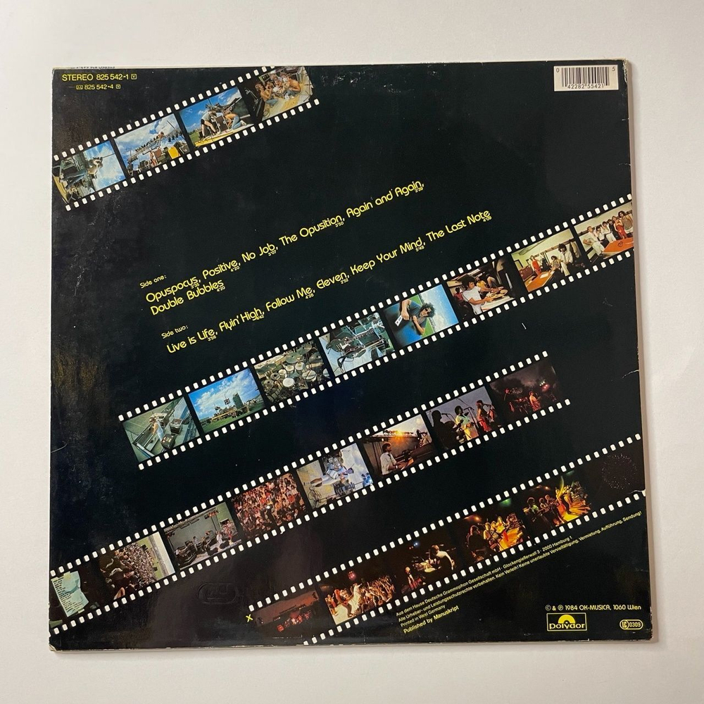 Винтажная виниловая пластинка LP Opus Live Is Life (Germany 1984) Double Bubbles