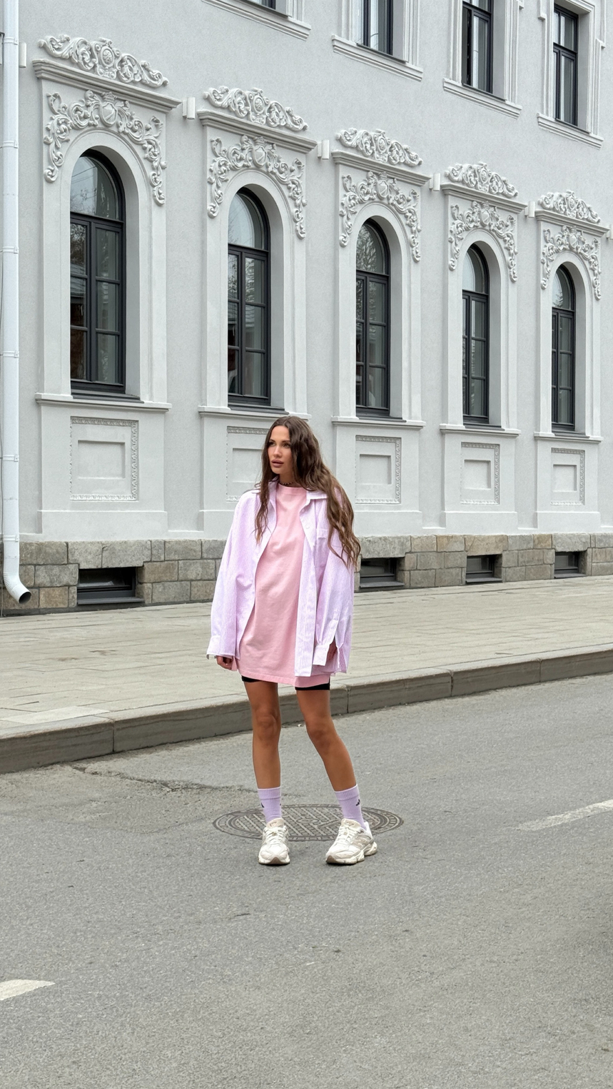 Футболка бойфренда, цвет сакура
