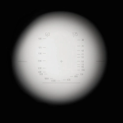 Бинокль Veber Реплики Б-6 6х24 - вид через окуляр с маркировкой