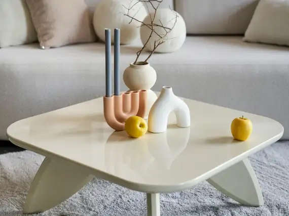 Журнальный столик Pix, 80х80 см, светло-зеленый