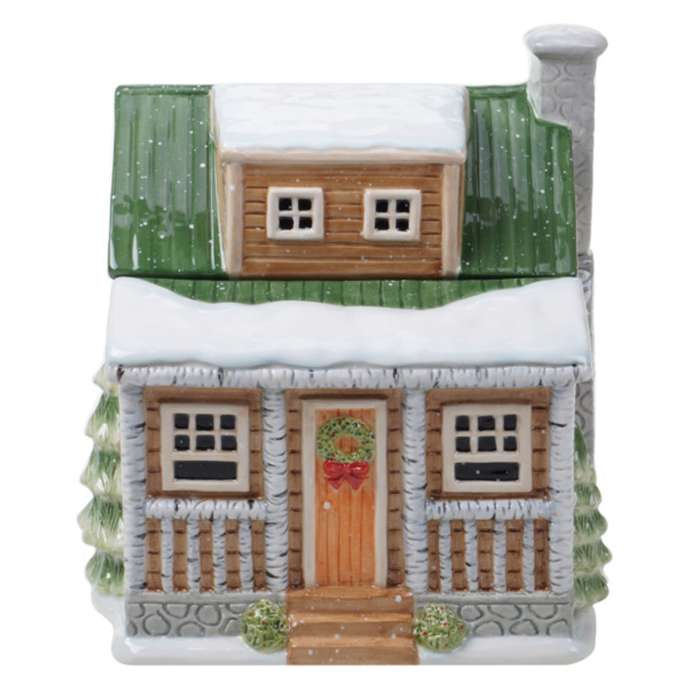 Банка для печенья 3D 22см Certified Int. Зимний лес Домик