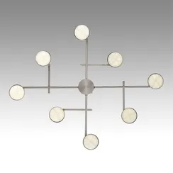 8115/8C COMFI LN25 206 никель, металл Люстра потолочная LED GX53 8*7W 220V DABRA