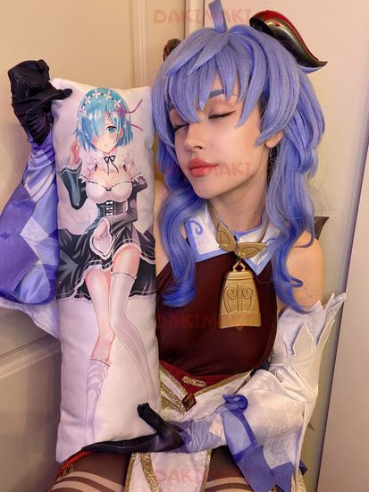 Мини дакимакура Рем из Re:Zero. Жизнь с нуля в альтернативном мире арт. M0196, 60х20 см