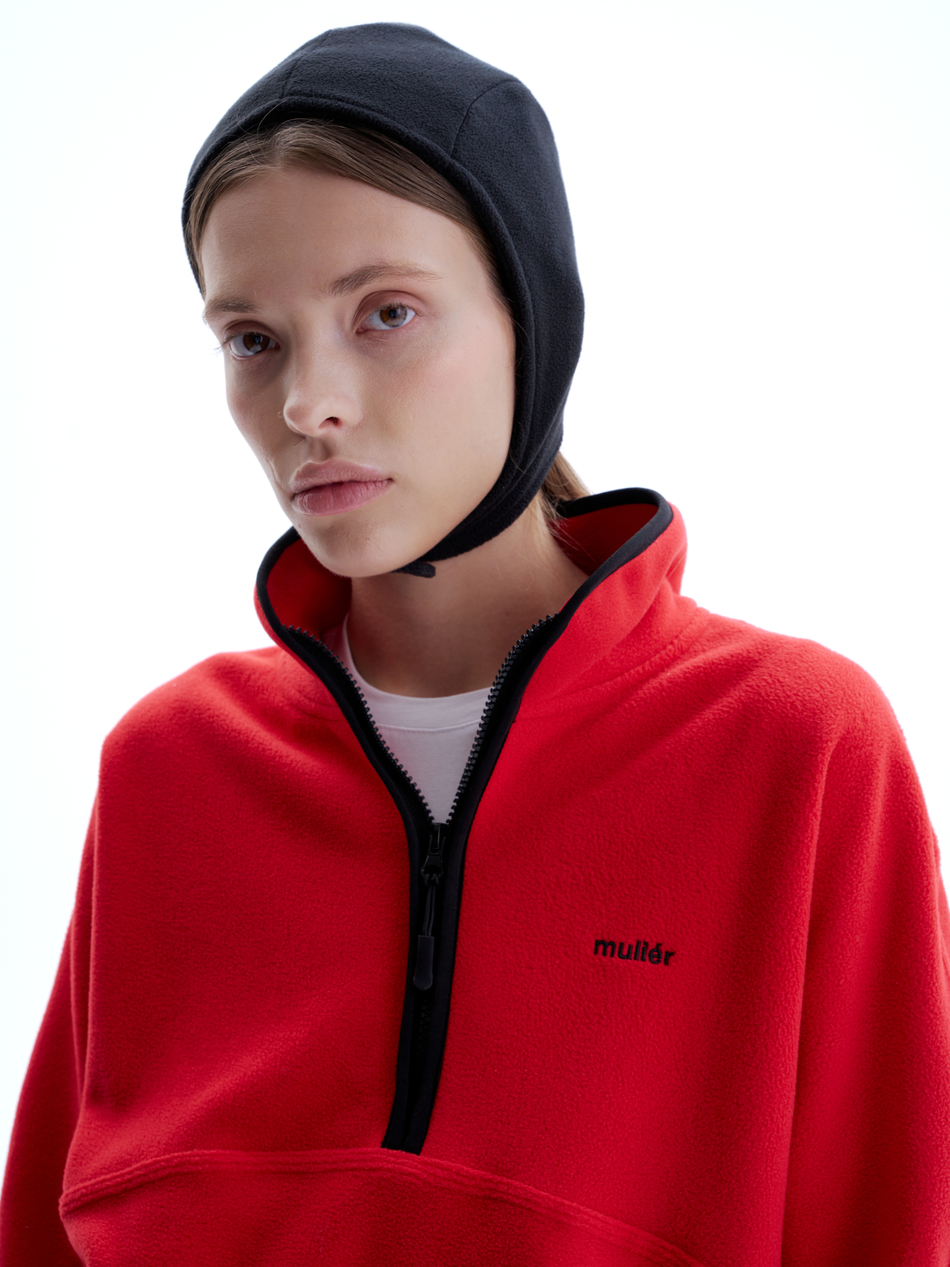 Чепчик из флиса черный