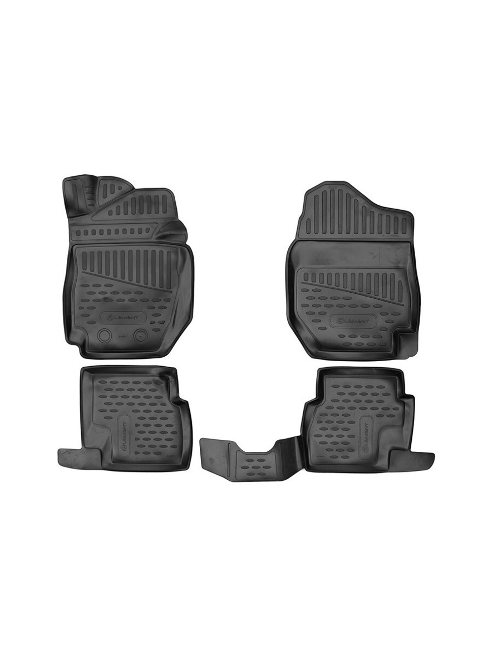 Коврики в салон для, SUZUKI Jimny (IV), 2018-, 3 дв, МКПП, Европа, 4шт. (полиуретан) ELEMENT3DA32838210K
