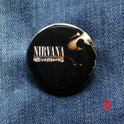 Значок Nirvana 36 мм ( в ассортименте )