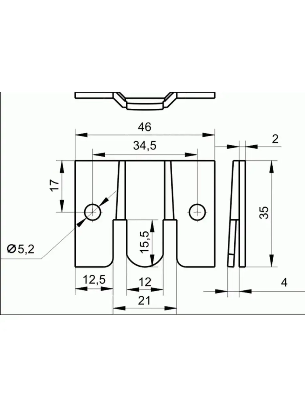 Гребенки мебельные высота 35 мм 355/ 4 штуки