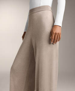 OYSHO Брюки прямого кроя с кашемиром, светло-коричневый