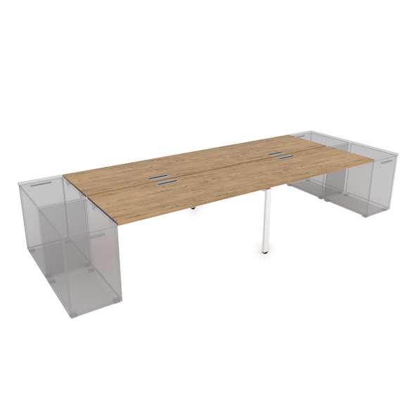 СТБД-П.984 Стол системы БЕНЧ на 4 рабочих места, приставной (3200*1635*750)