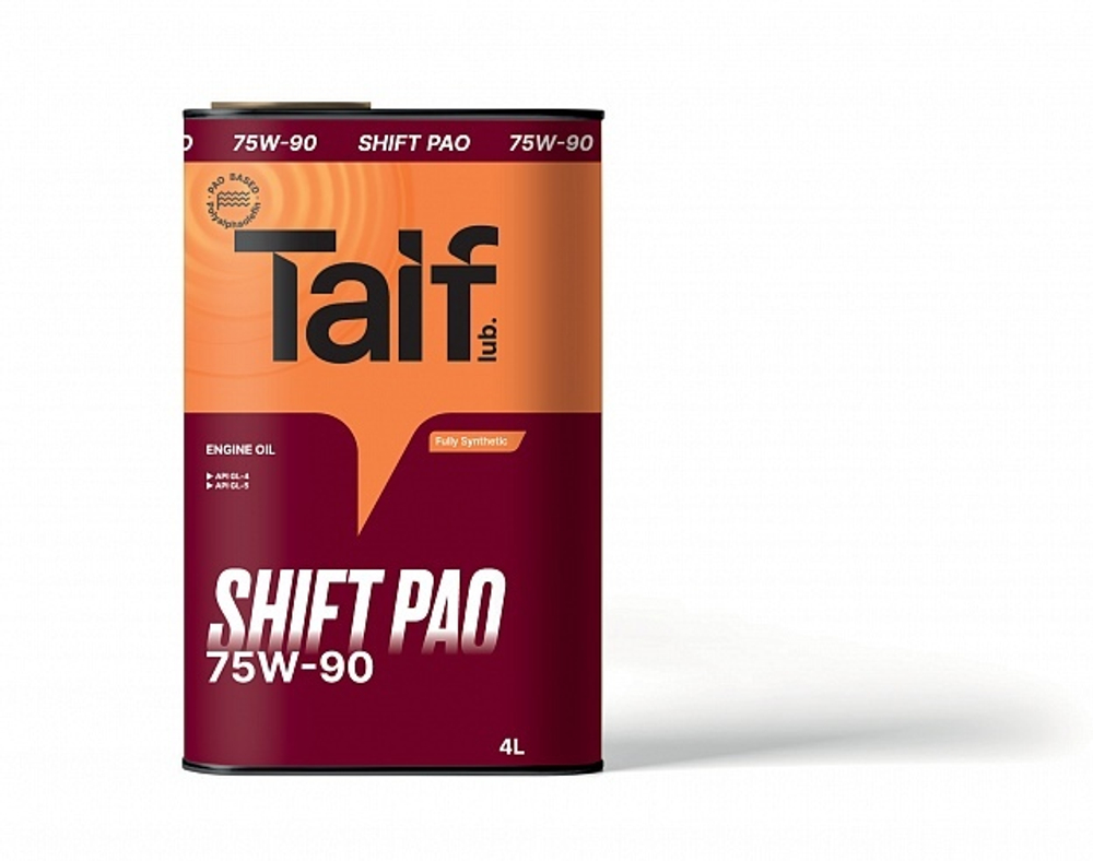 Масло трансмиссионное TAIF SHIFT GL-4/GL-5 PAO 75W-90 4L ()