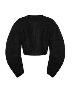 Укороченный жакет из шерсти