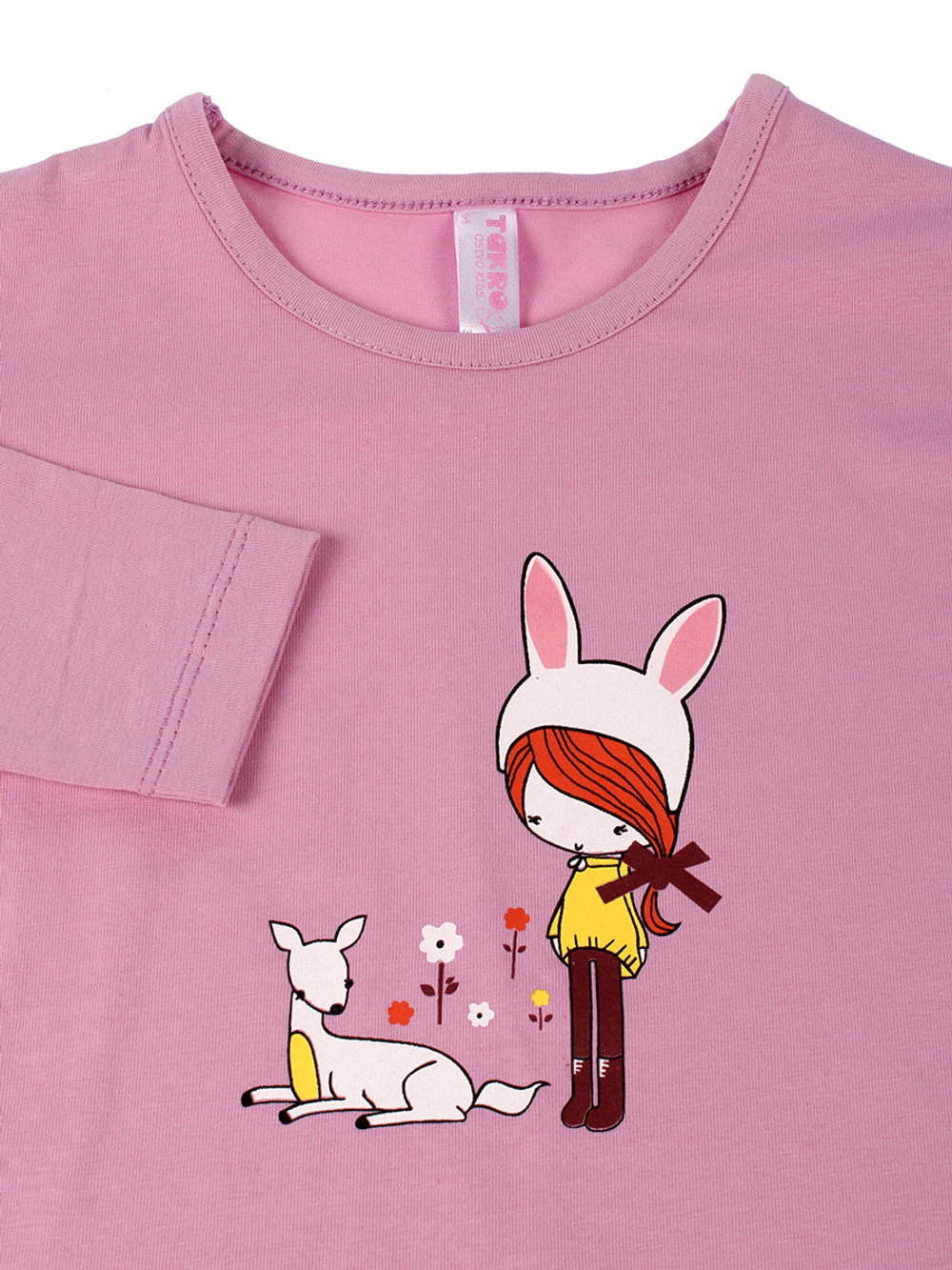 Лонгслив д/девочки M1139KL-3/6 р.110 сиреневый (Такро)