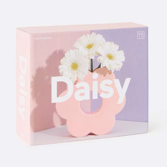Ваза для цветов daisy, 20 см, розовая