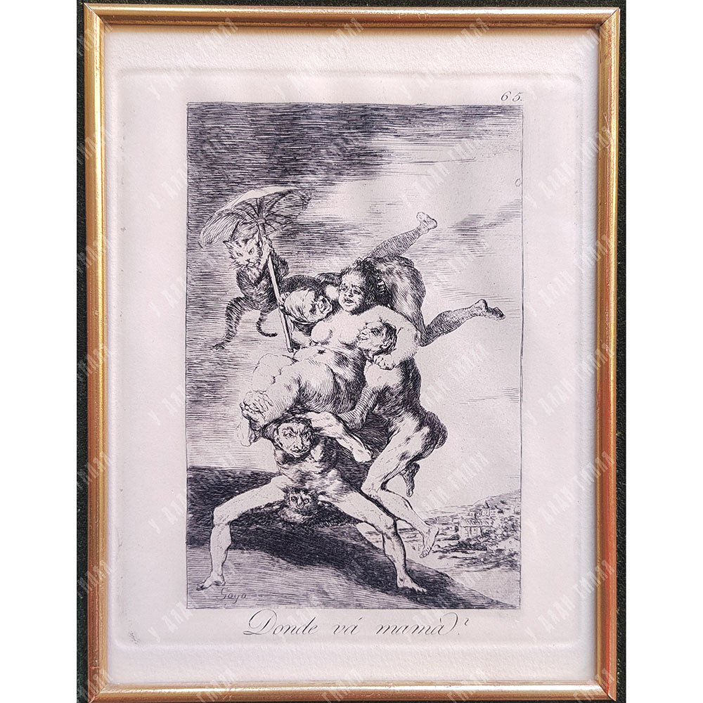 ФРАНСИСКО ДЕ ГОЙЯ. Куда направляется маменька? (Donde va mama?). Цикл офортов Los Caprichos 1799 г.