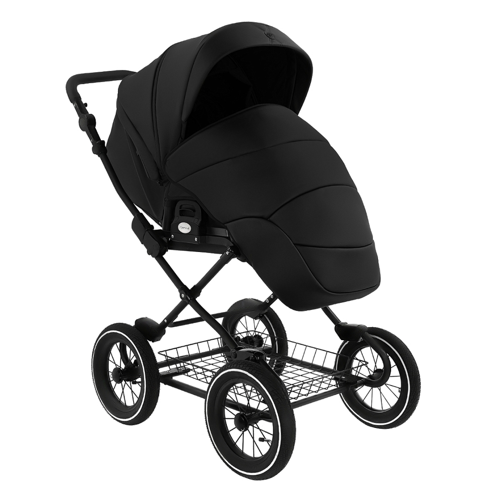 Коляска 2 в 1 ROAN BASS NEXT 2 в1 CLASSIC d12 leather Black