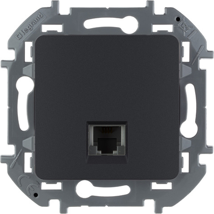 Розетка телефонная RJ11 антрацит Inspiria Legrand