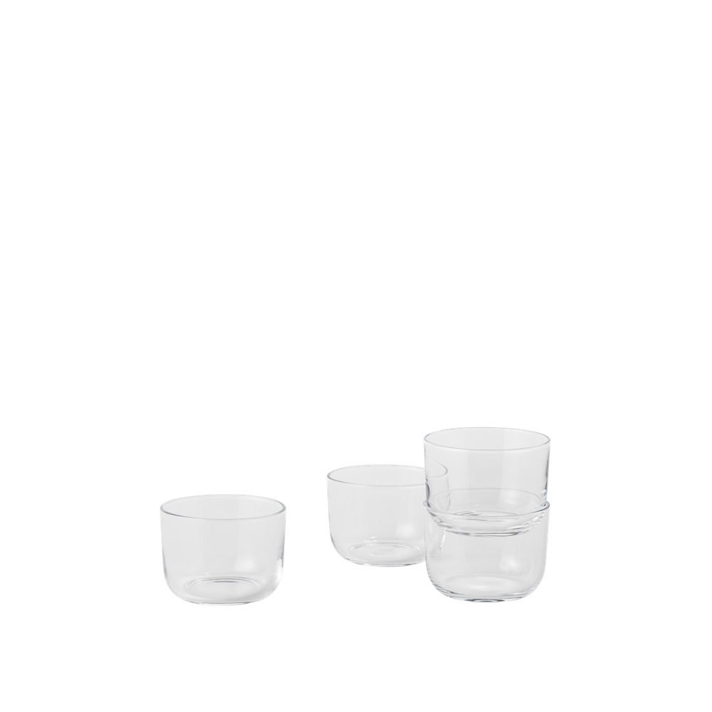 Стакан низкий MUUTO стекло/clear d85х60h объем 0,175мл набор из 4 шт коллекция Corky