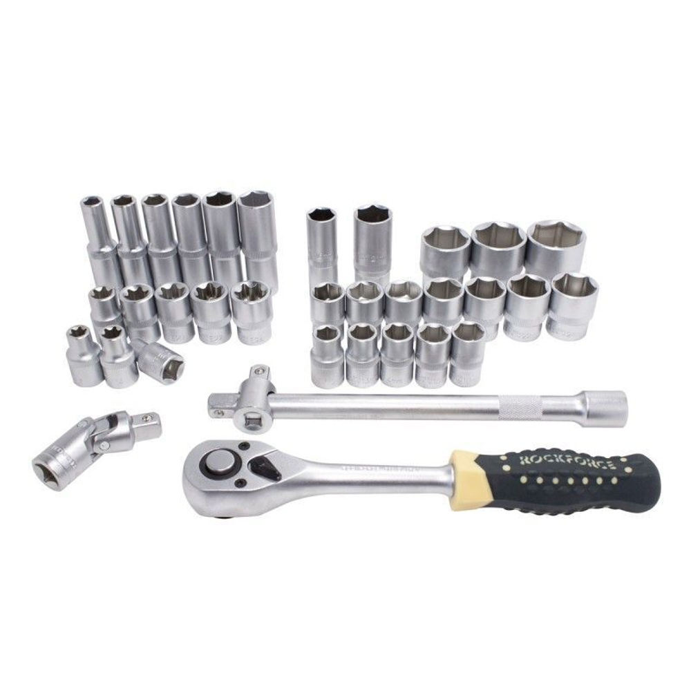 Набор инструментов 122 пр. 1/4'',1/2''(6гр.)(4-32мм) RockForce##Rock FORCE RF-38901