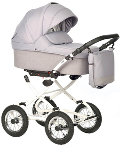 Детская коляска Indigo Barbara 21 Classic 3 в 1 с автокреслом Avionaut Cosmo Ba04 св.серый