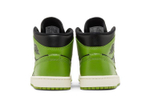 Кроссовки Jordan Air Jordan 1 Mid "Green Black" (Женская размерная сетка)