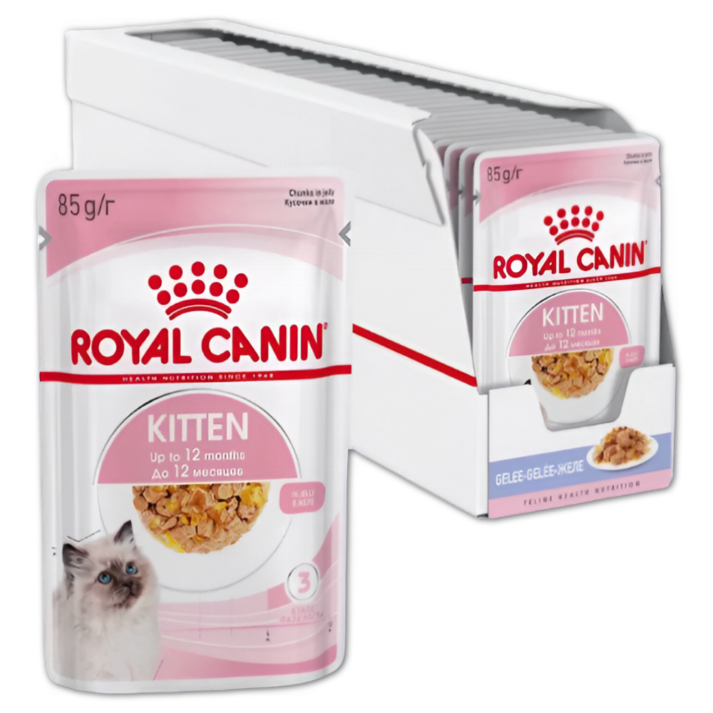 Royal Canin корм консервированный для котят кусочки в желе