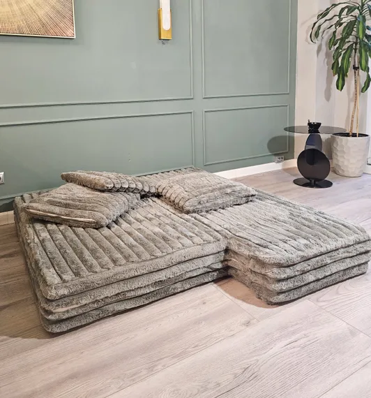 Диван модульный бескаркасный 4627, серый