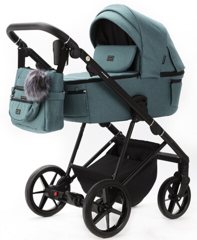 Детская коляска Adamex Vasco 3 в 1 V-TK104 TIP (ЗЕЛЕНЫЙ)