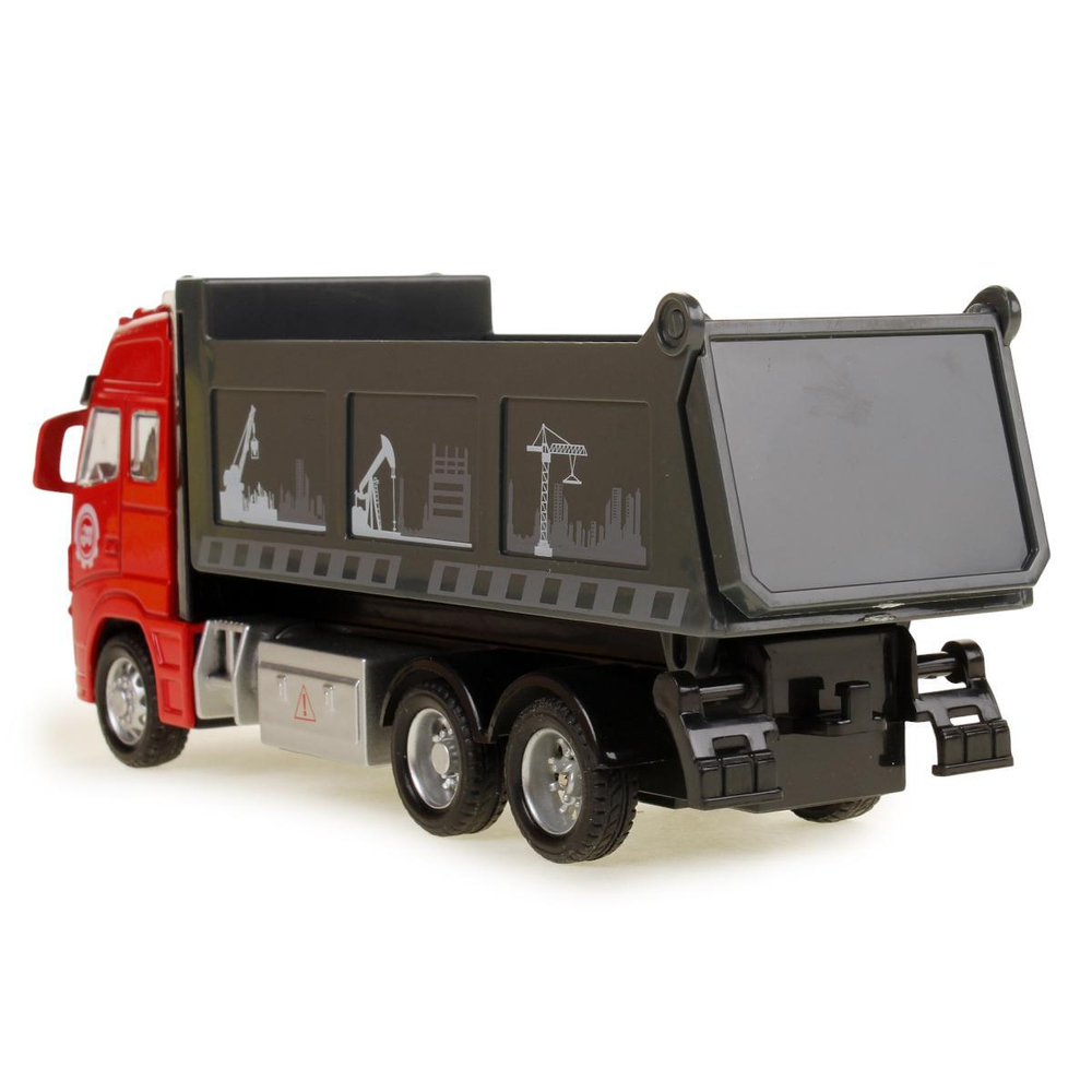 Модель ин. мет. "Самосвал" 19,5см, свет/звук, подв. дет. коробка 2002C024-R (Технопарк)