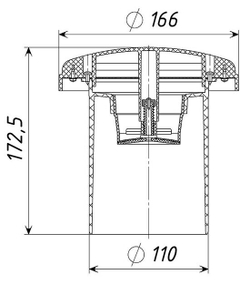 Клапан вентиляционный DN110