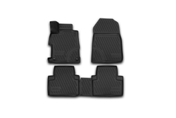 Коврики Standard, 3D в салон HONDA Civic 4D, 01/2012- , сед., 4 шт. (полиуретан, чёрные) Element.CARHND00011