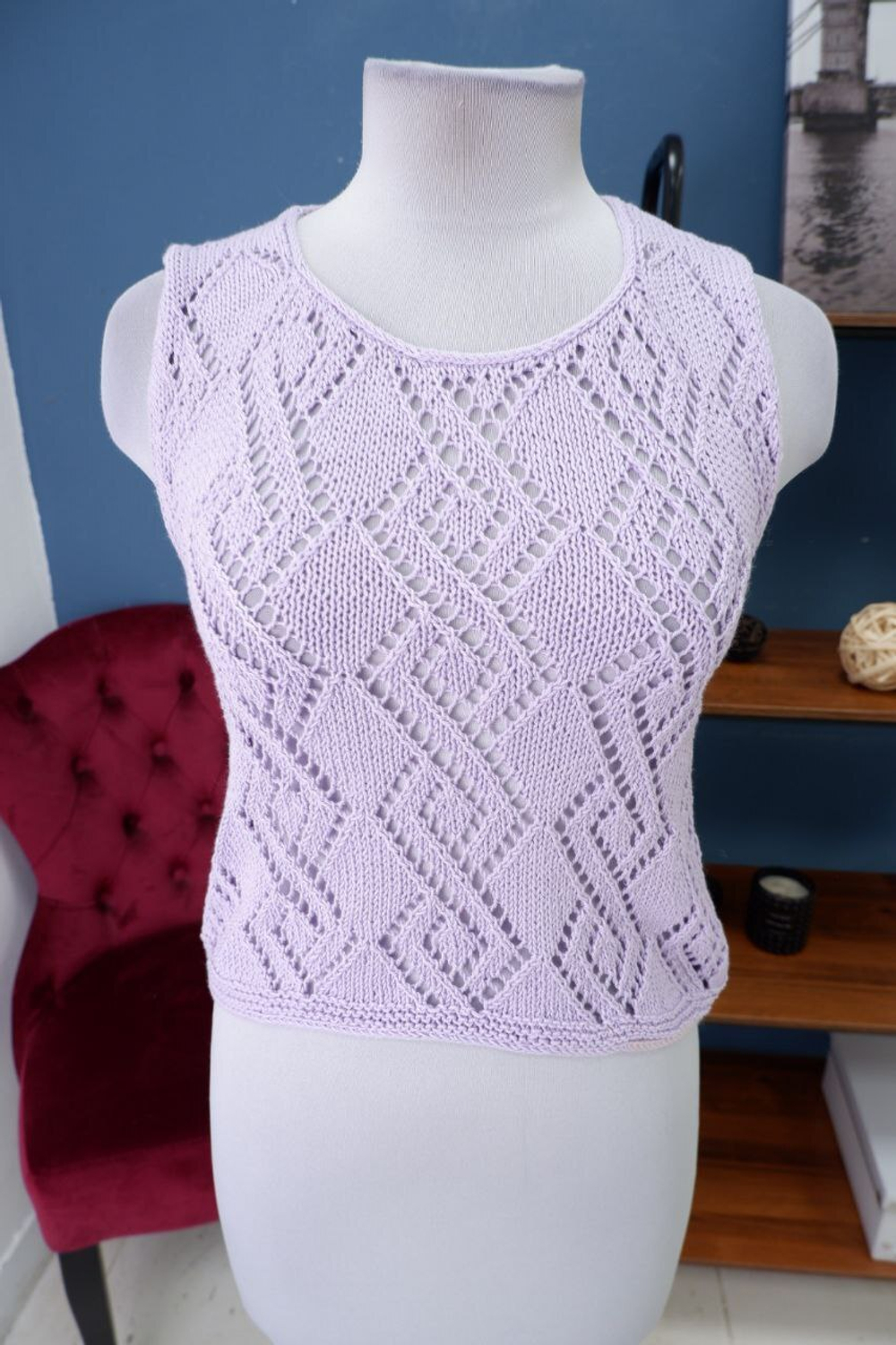 Топ вязаный 42 размер