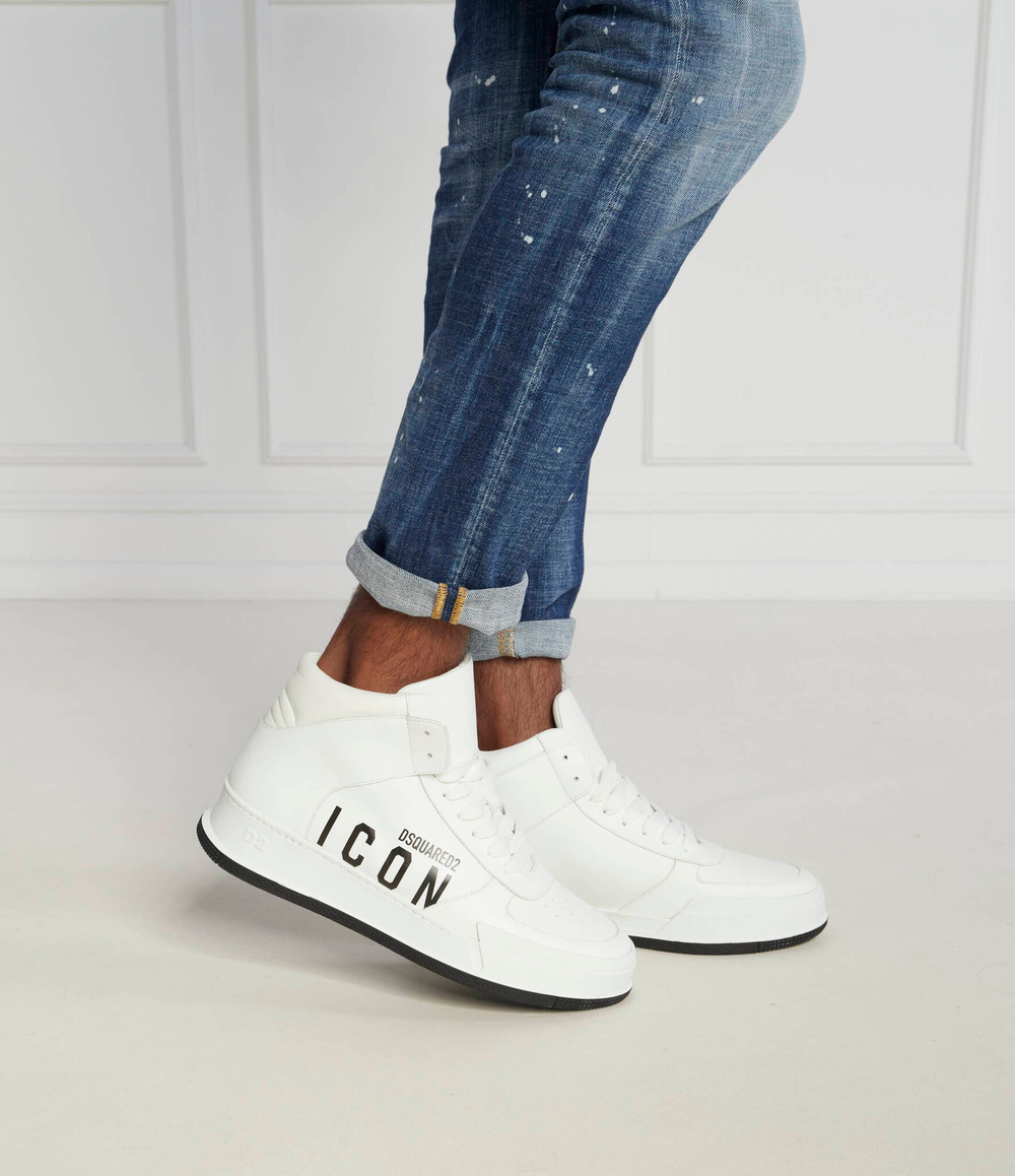 Кожаные кроссовки Dsquared2 - белый(SNM0319 01502228)