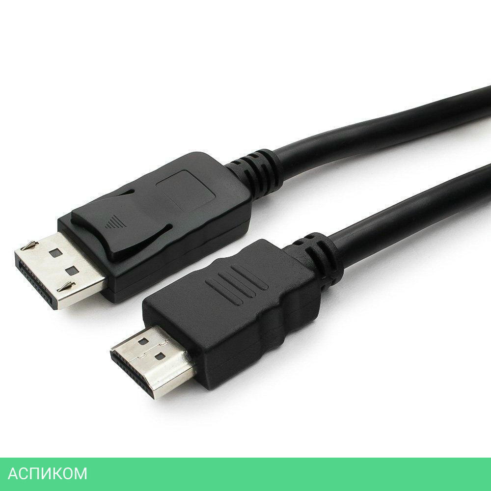 Кабель Cablexpert CC-DP-HDMI-1M черный