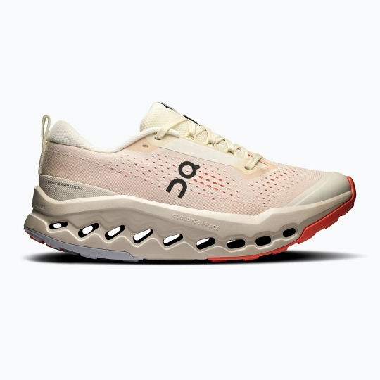 Женские Кроссовки для бега On Cloudsurfer Trail 2 ivory/salmon