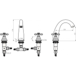 Смеситель для раковины Boheme Satine 277-ST