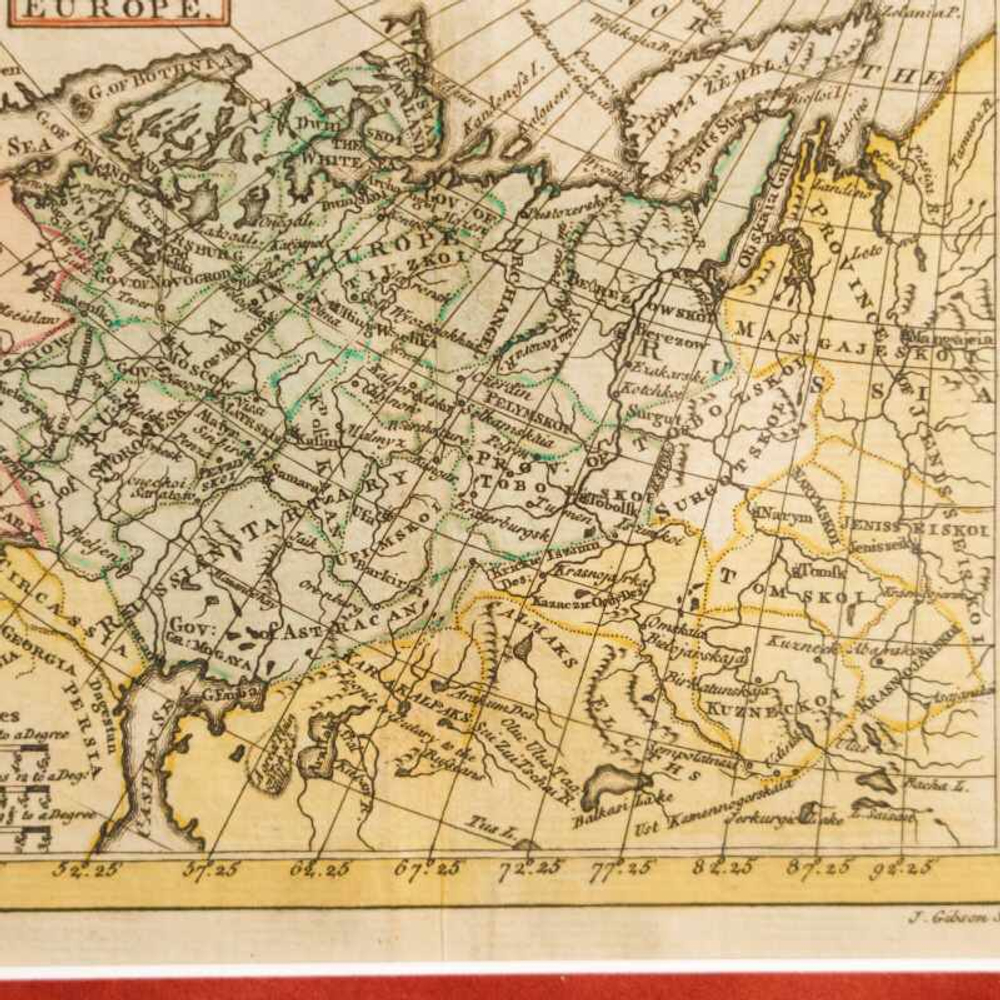 Карта «Russia in Europe / Russie Europeene» («Европейская Россия»)