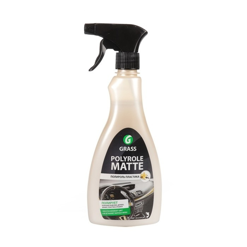 ГРАСС 110395 Полироль-очиститель пластика матовый Polyrole Matte vanilla 0,6л