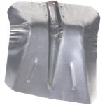 Лопата снеговая оцинкованная 380*355мм без накладки