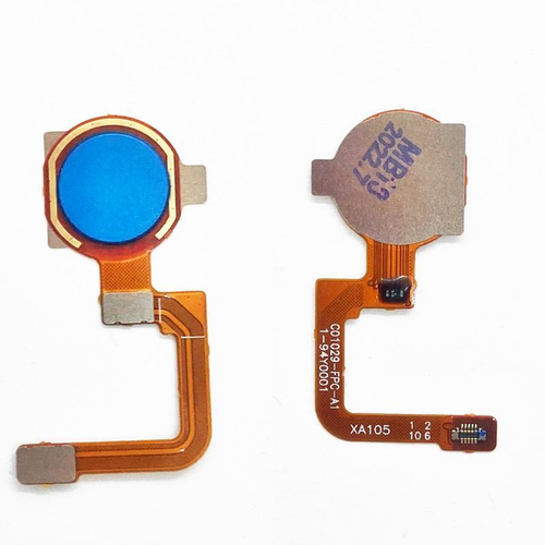 Шлейф для Realme C3 сканер отпечатка пальцев Синий