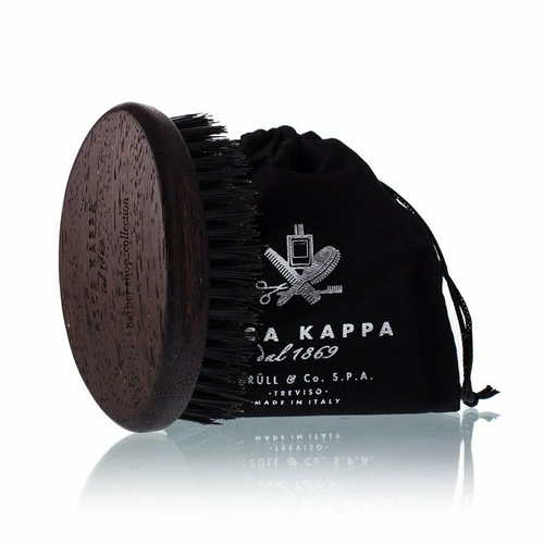 Acca Kappa Beard Brush - Щетка для бороды с основой из дерева (черная щетина)