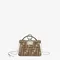 Сумка Fendi Peekaboo Iconic Mini темно-серый