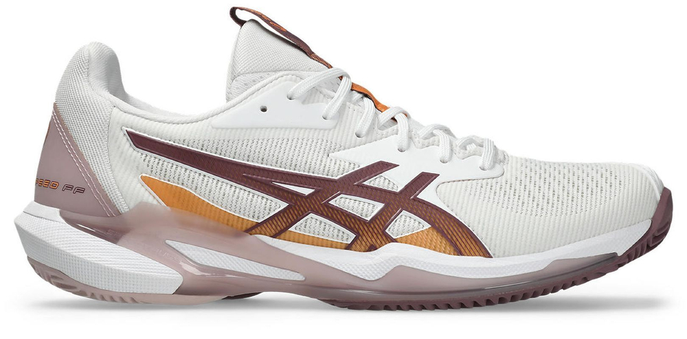 Женские теннисные кроссовки Asics Solution Speed FF 3 Clay - white/dusty mauve